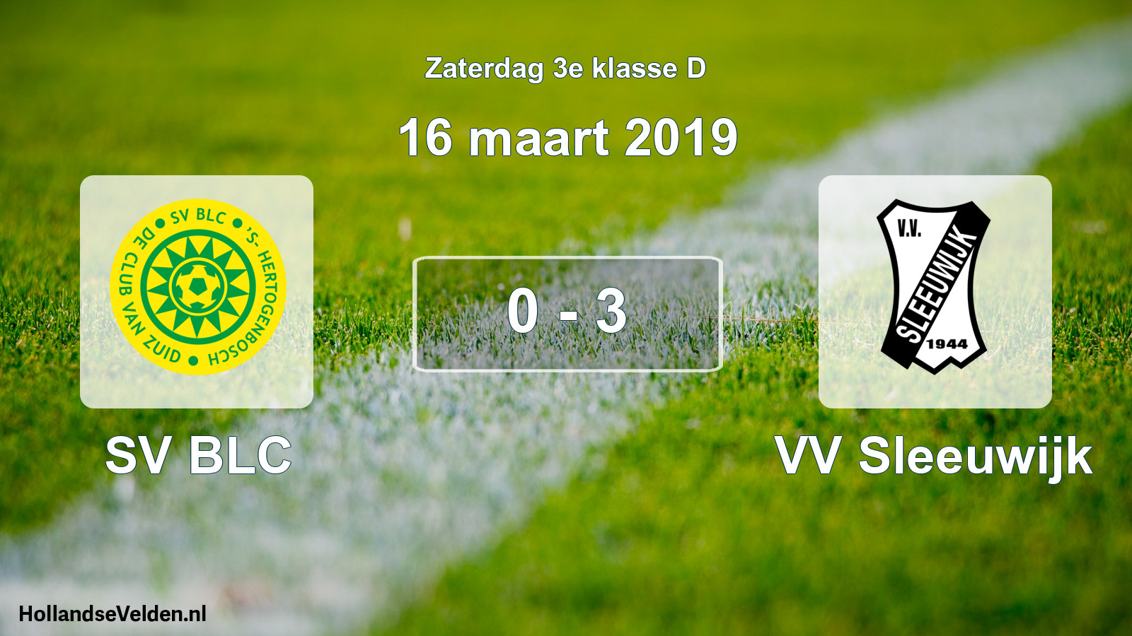 Total number of matches played: SV BLC - VV Sleeuwijk 0 - 3 (16 March 2019)