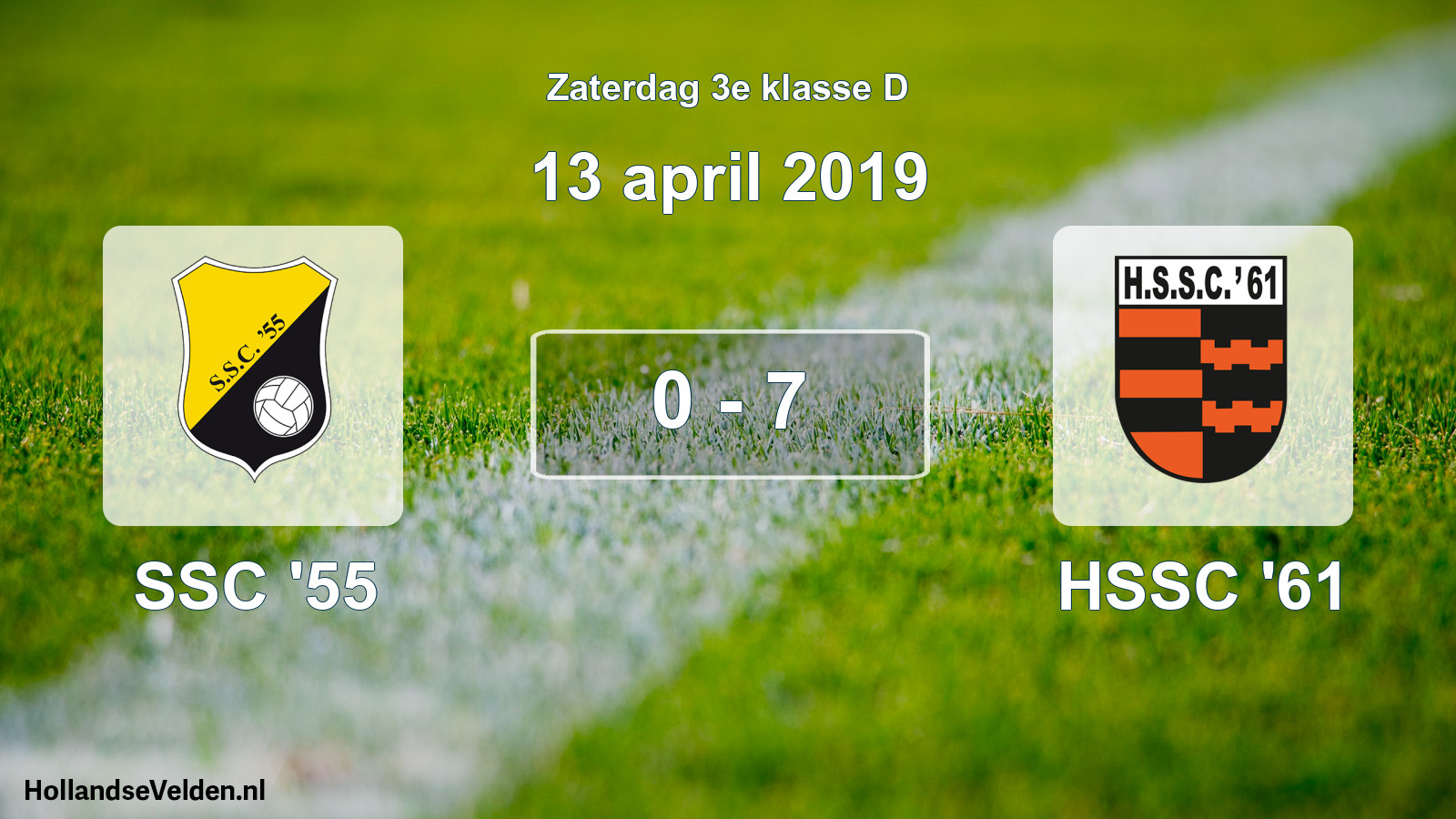 Total number of matches played: SSC '55 - HSSC '61 0 - 7 (13 April 2019)