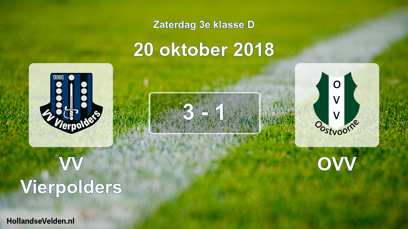 Total number of matches played: VV Vierpolders - OVV 3 - 1 (20 October 2018)