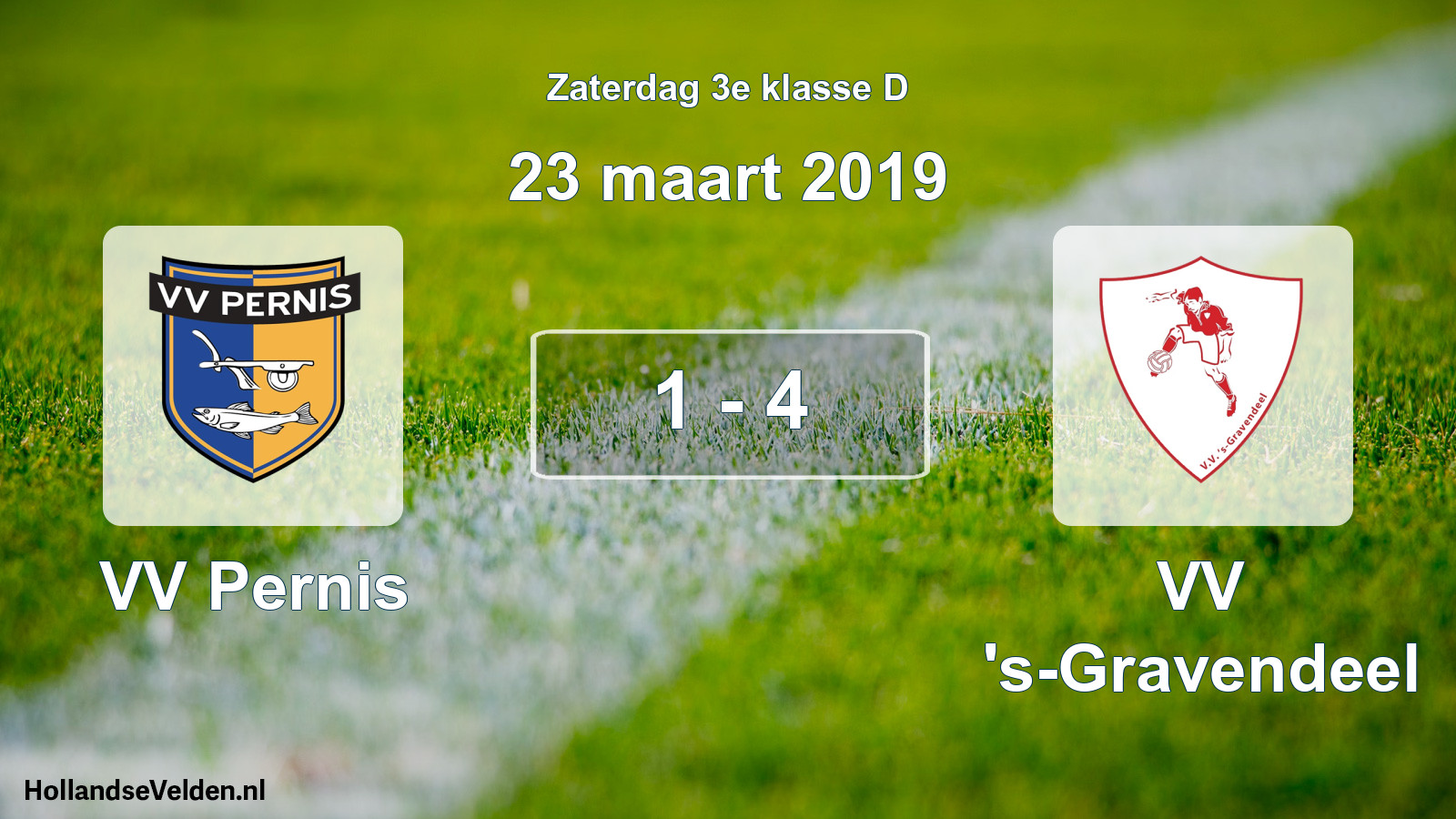 Total number of matches played: VV Pernis - VV 's-Gravendeel 1 - 4 (23 March 2019)