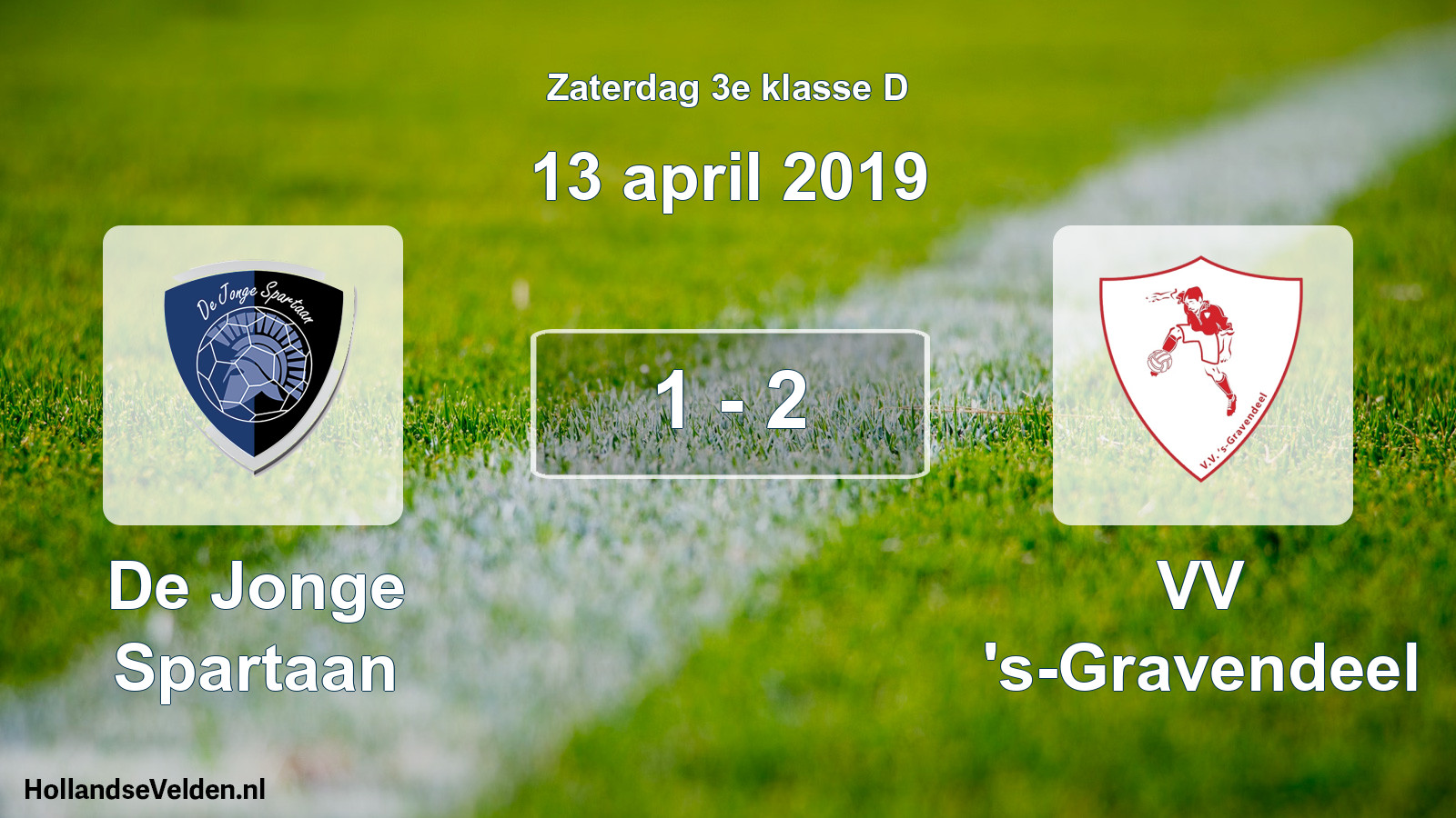 Total number of matches played: De Jonge Spartaan - VV 's-Gravendeel 1 - 2 (13 April 2019)