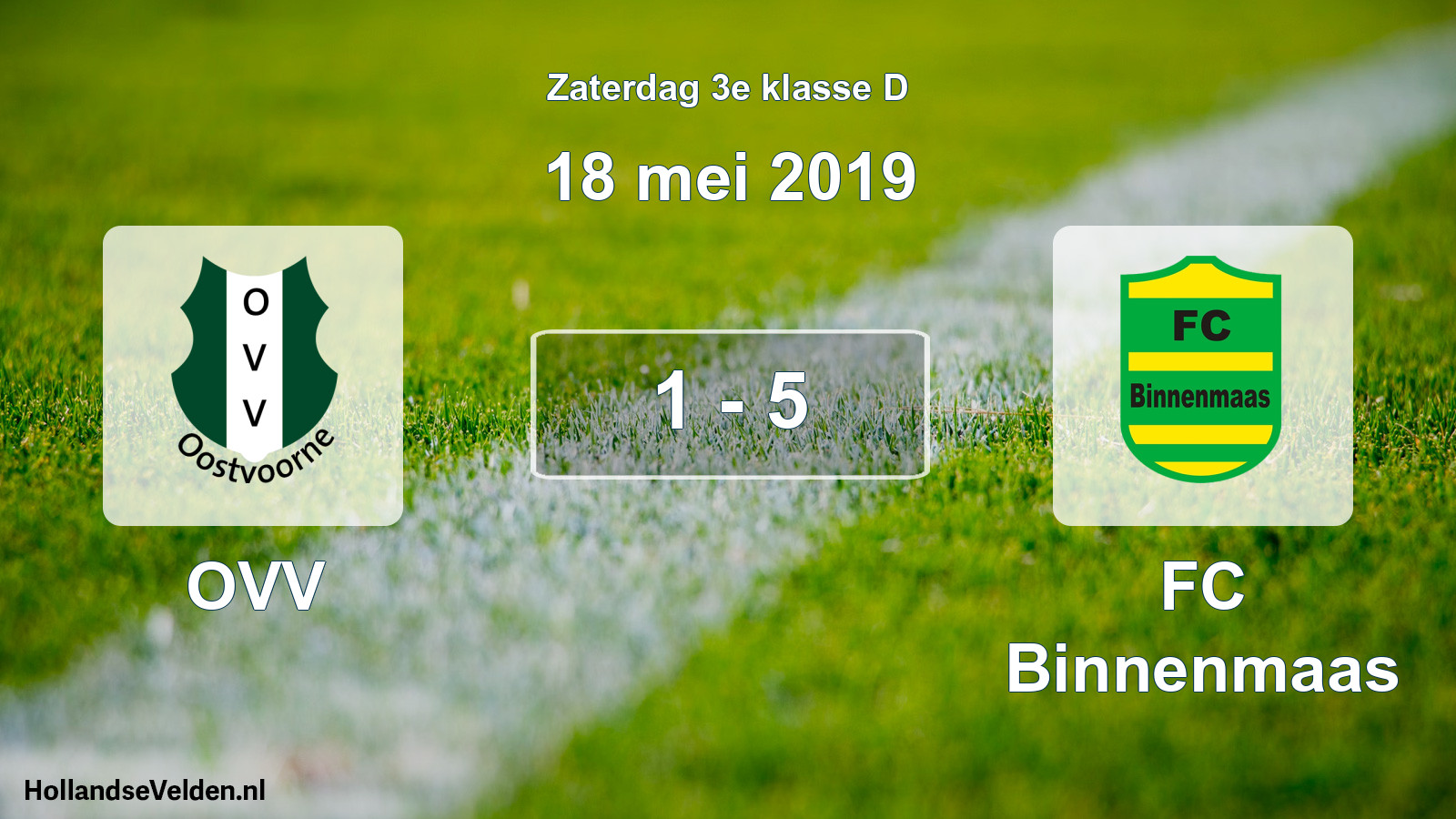 Total number of matches played: OVV - FC Binnenmaas 1 - 5 (18 May 2019)
