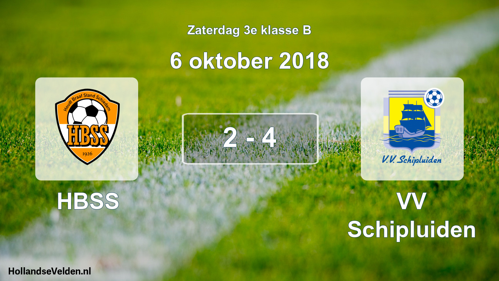 Total number of matches played: HBSS - VV Schipluiden 2 - 4 (6 October 2018)