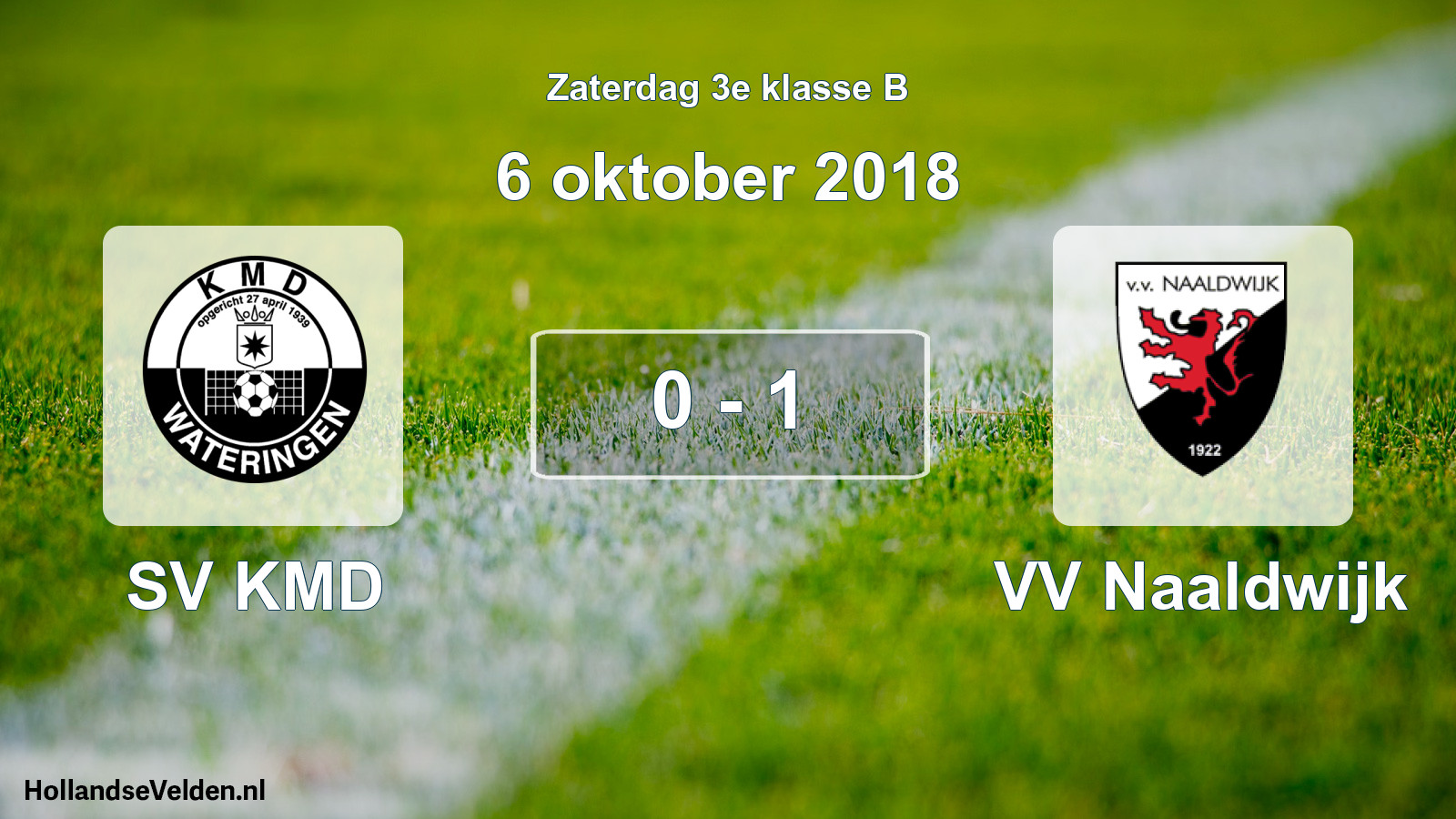 Total number of matches played: SV KMD - VV Naaldwijk 0 - 1 (6 October 2018)