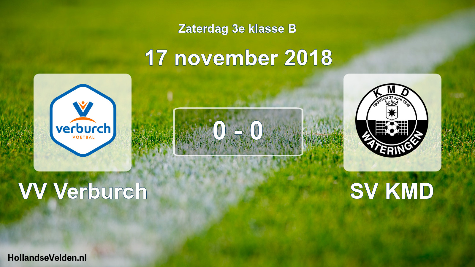 Total number of matches played: VV Verburch - SV KMD 0 - 0 (17 November 2018)