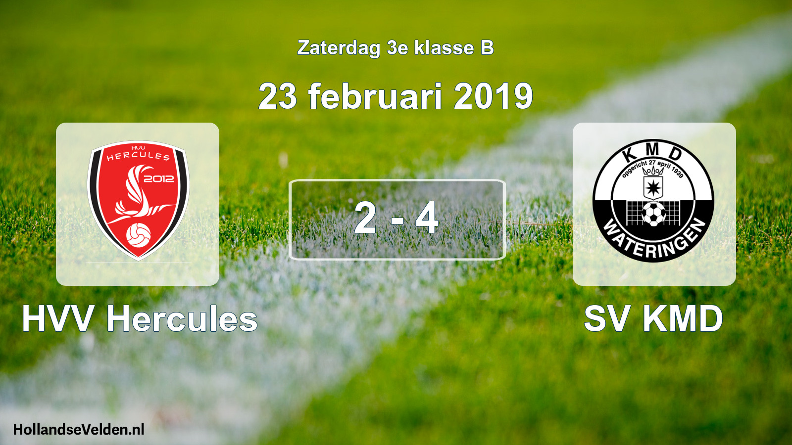 Total number of matches played: HVV Hercules - SV KMD 2 - 4 (23 February 2019)