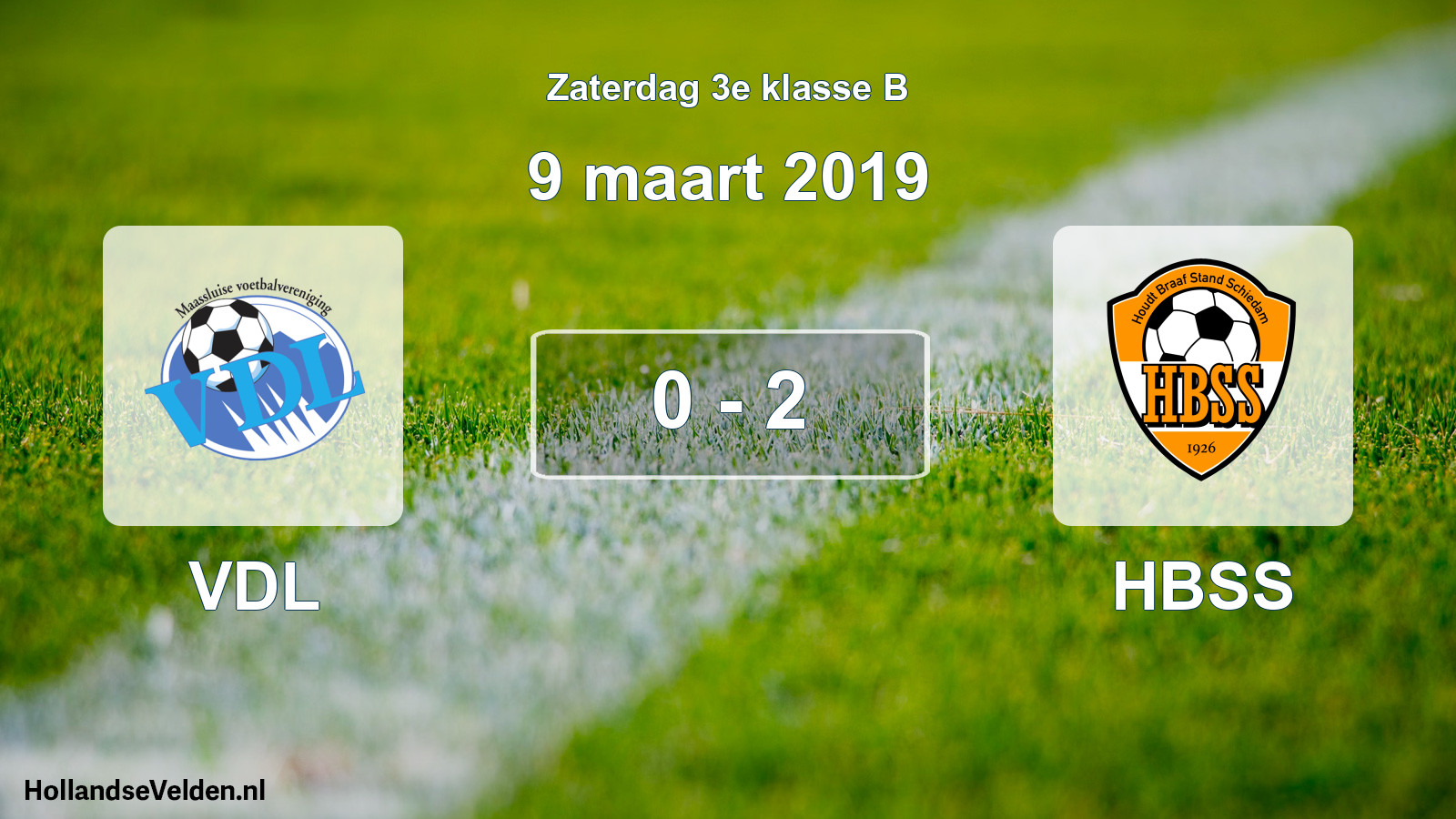 Total number of matches played: VDL - HBSS 0 - 2 (9 March 2019)