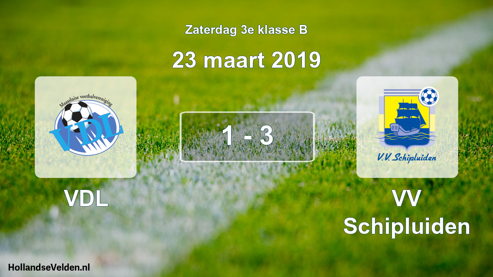 Total number of matches played: VDL - VV Schipluiden 1 - 3 (23 March 2019)