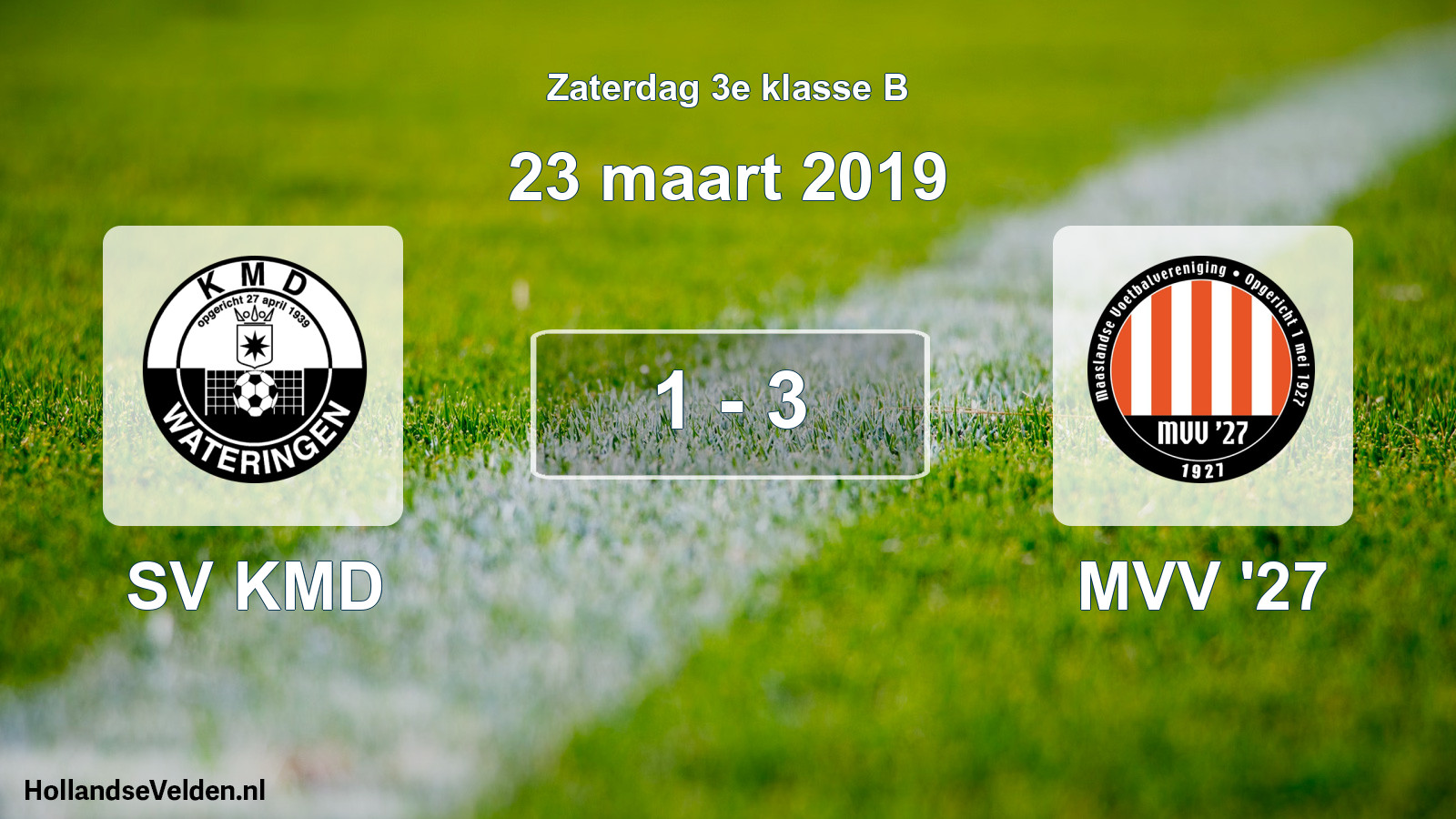 Total number of matches played: SV KMD - MVV '27 1 - 3 (23 March 2019)