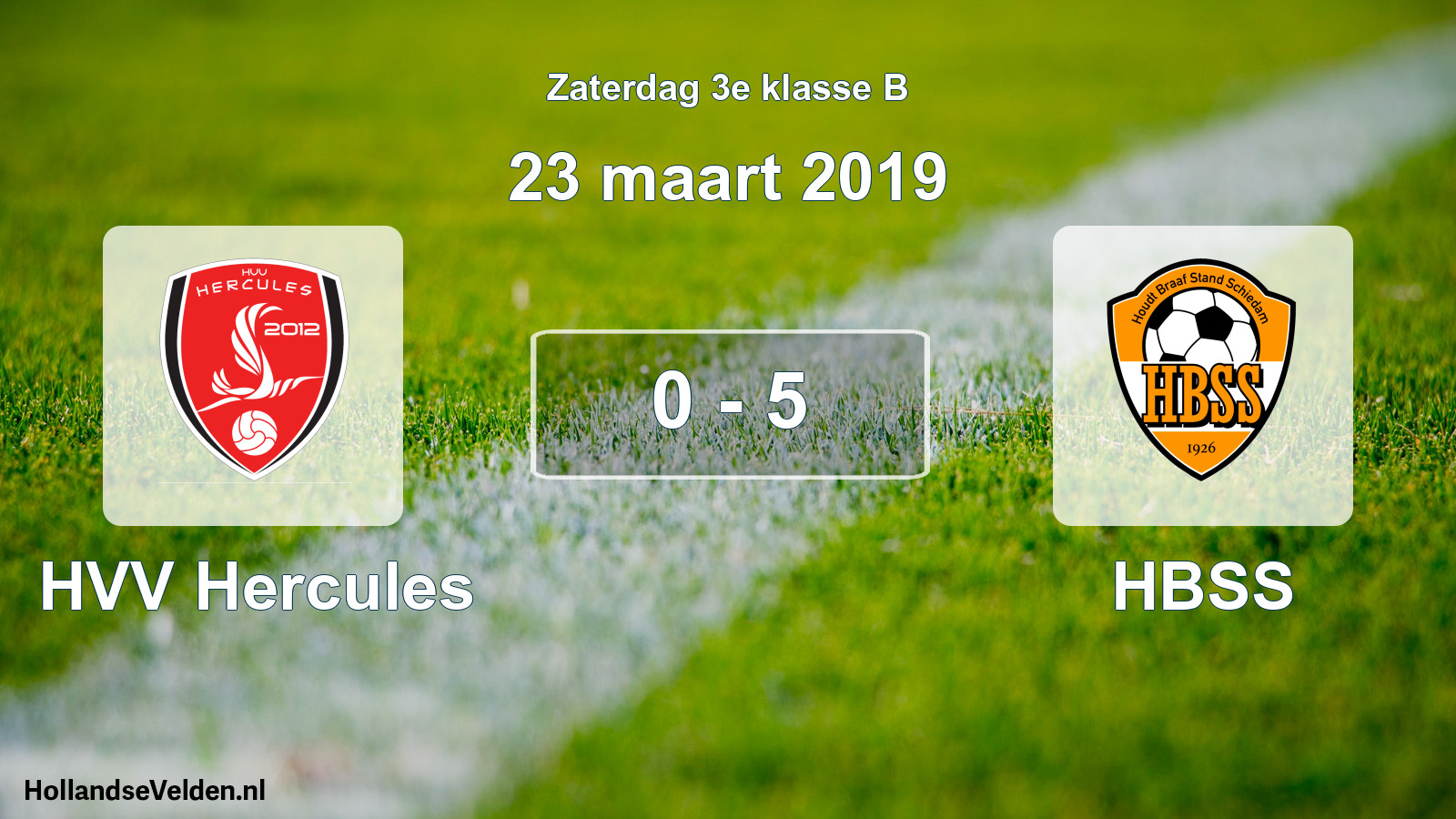 Total number of matches played: HVV Hercules - HBSS 0 - 5 (23 March 2019)