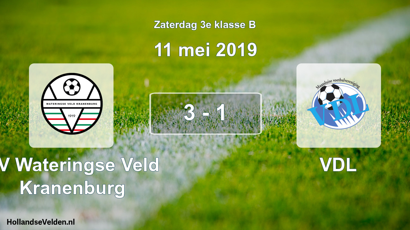 Total number of matches played: SV Wateringse Veld Kranenburg - VDL 3 - 1 (11 May 2019)