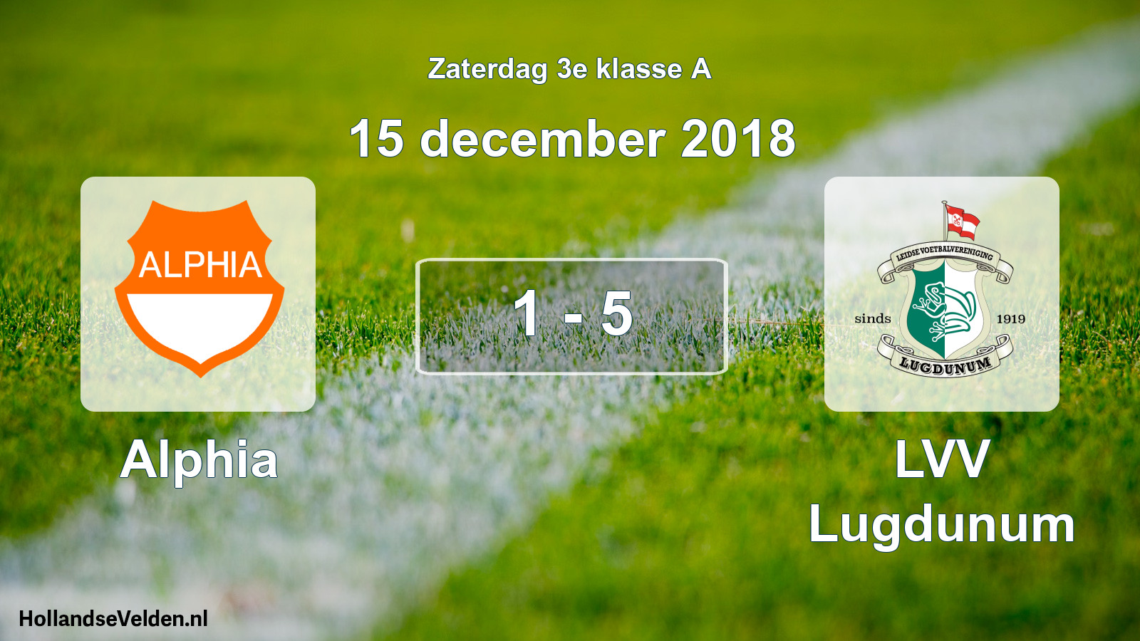Total number of matches played: Alphia - LVV Lugdunum 1 - 5 (15 December 2018)
