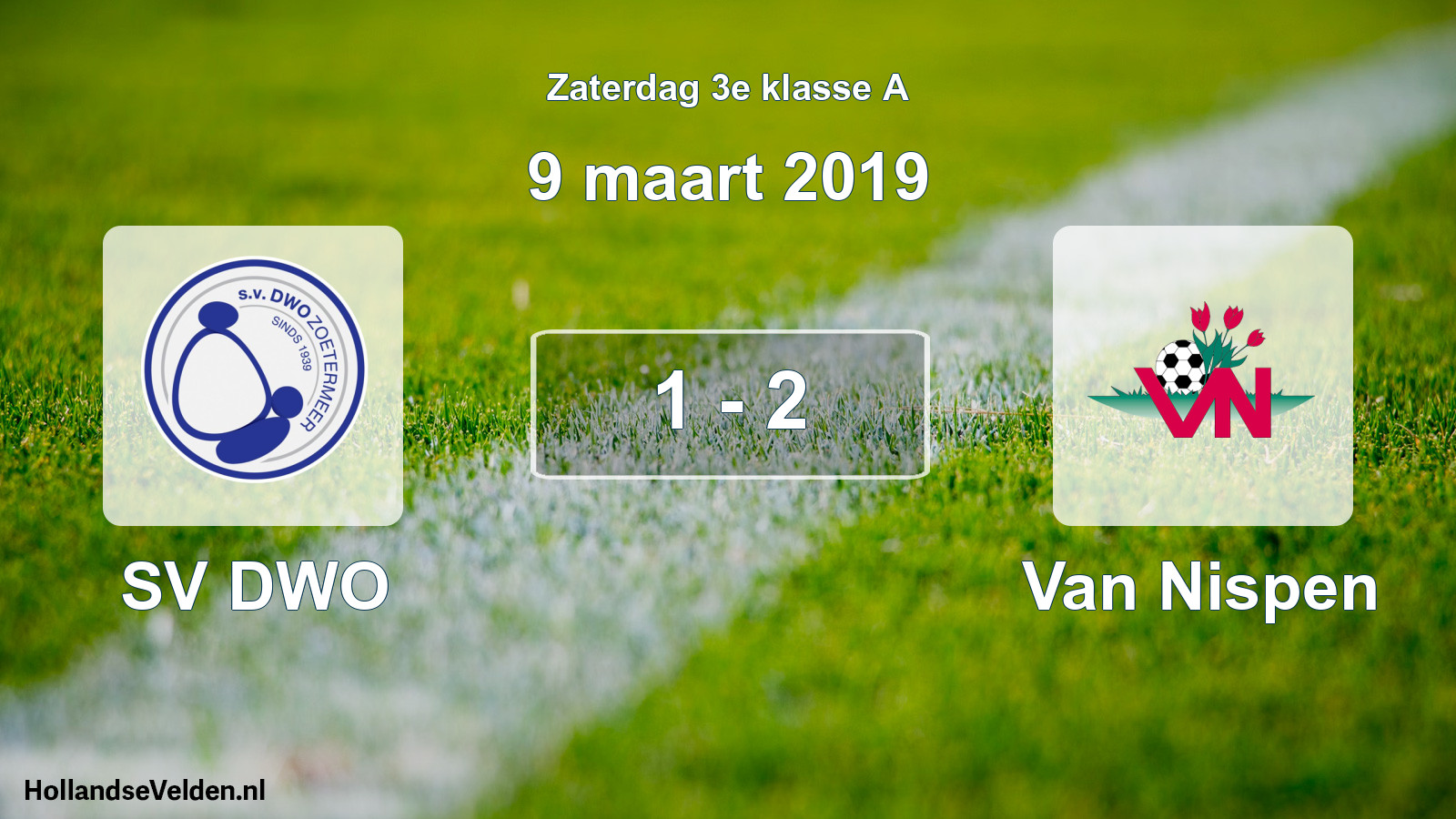 Total number of matches played: SV DWO - Van Nispen 1 - 2 (9 March 2019)