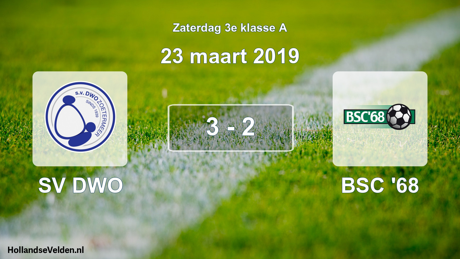 Total number of matches played: SV DWO - BSC '68 3 - 2 (23 March 2019)