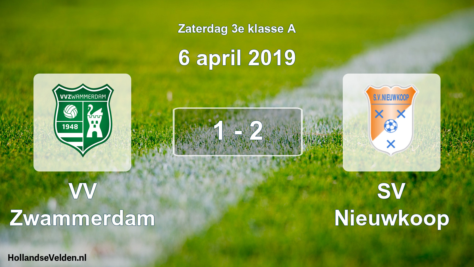 Total number of matches played: VV Zwammerdam - SV Nieuwkoop 1 - 2 (6 April 2019)