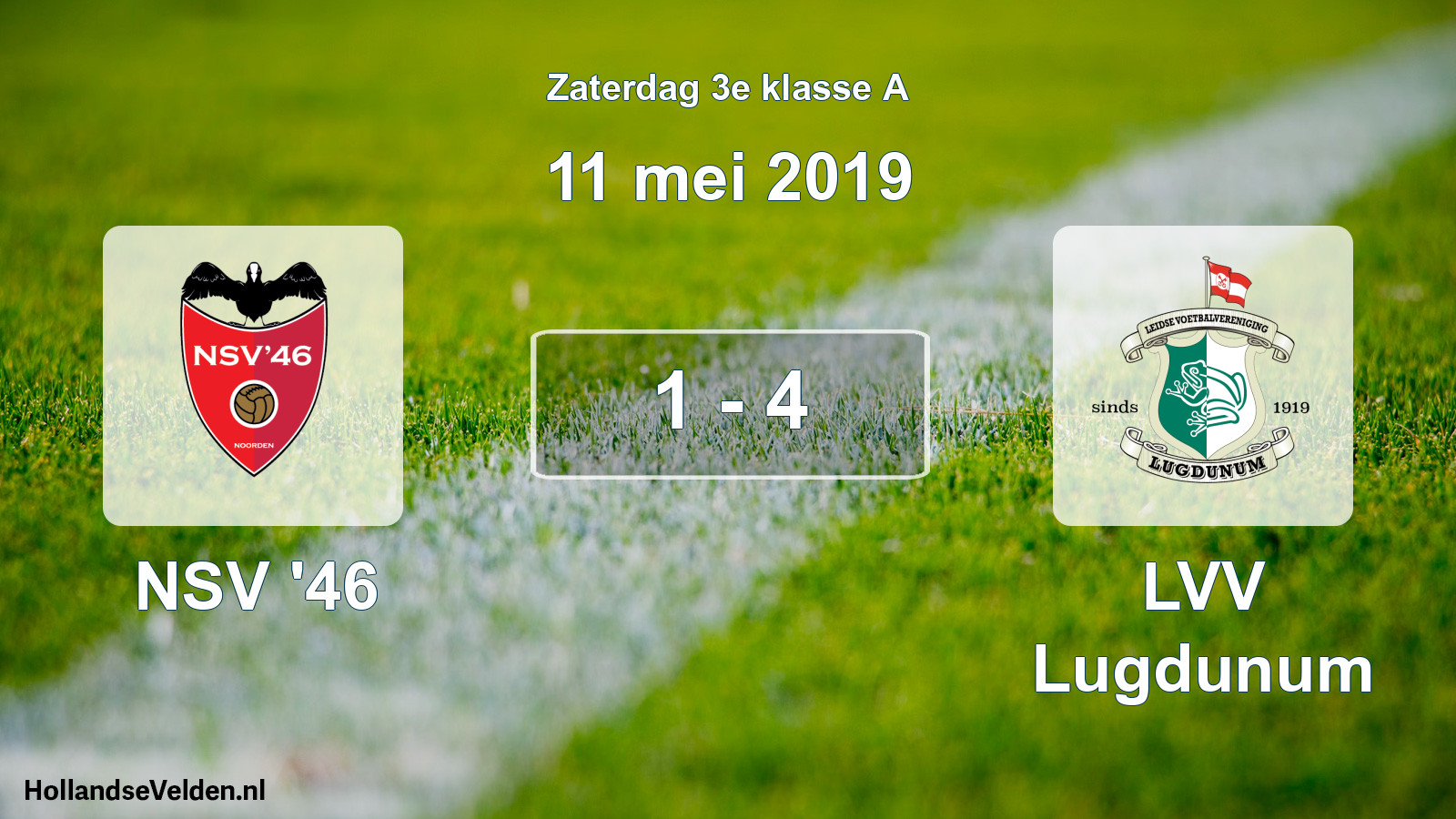 Total number of matches played: NSV '46 - LVV Lugdunum 1 - 4 (11 May 2019)