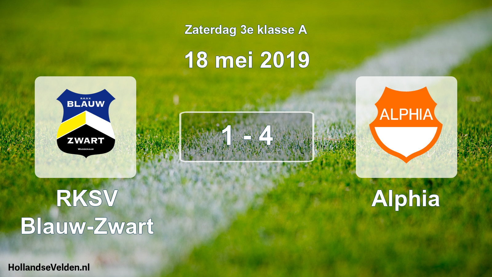 Total number of matches played: RKSV Blauw-Zwart - Alphia 1 - 4 (18 May 2019)