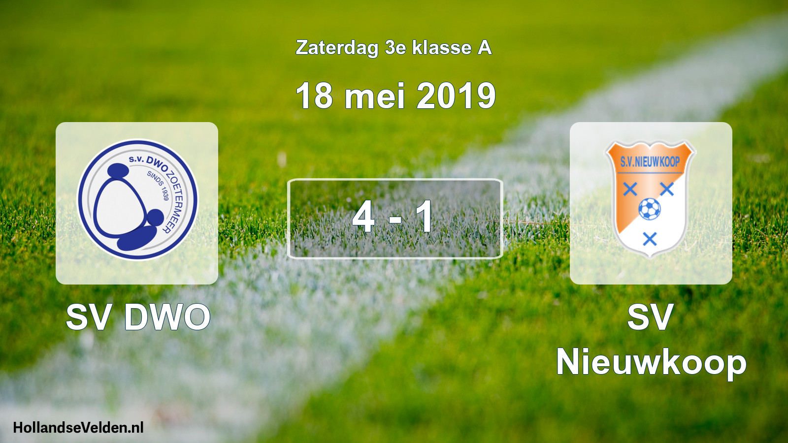 Total number of matches played: SV DWO - SV Nieuwkoop 4 - 1 (18 May 2019)