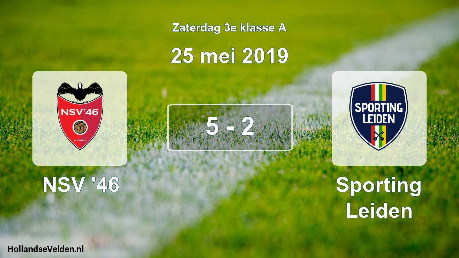 Total number of matches played: NSV '46 - Sporting Leiden 5 - 2 (25 May 2019)