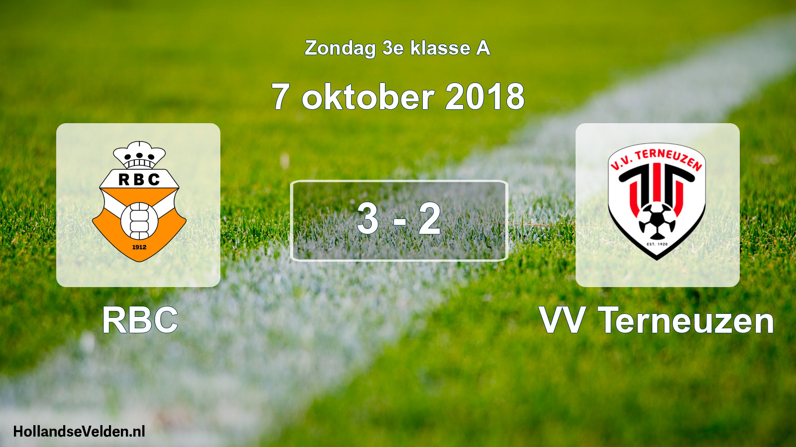 Total number of matches played: RBC - VV Terneuzen 3 - 2 (7 October 2018)