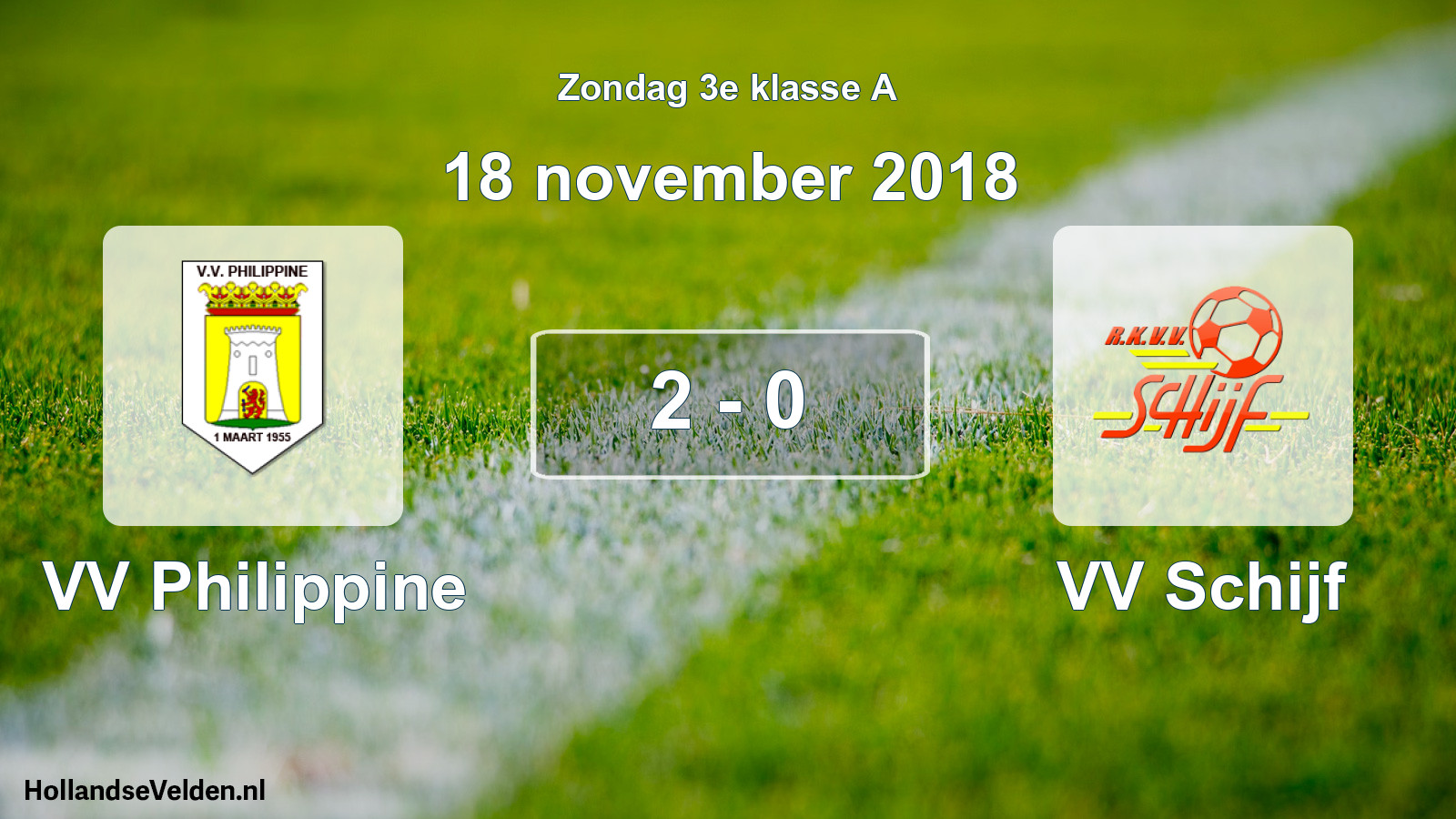 Total number of matches played: VV Philippine - VV Schijf 2 - 0 (18 November 2018)