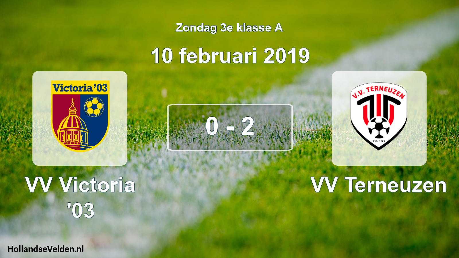 Total number of matches played: VV Victoria '03 - VV Terneuzen 0 - 2 (10 February 2019)