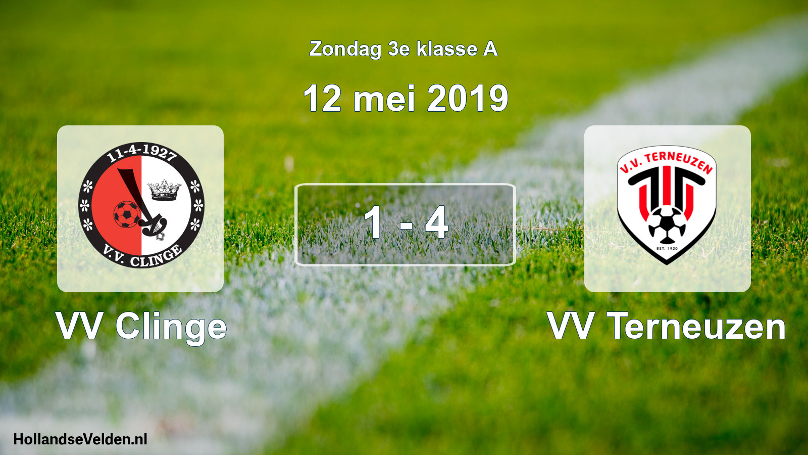 Total number of matches played: VV Clinge - VV Terneuzen 1 - 4 (12 May 2019)