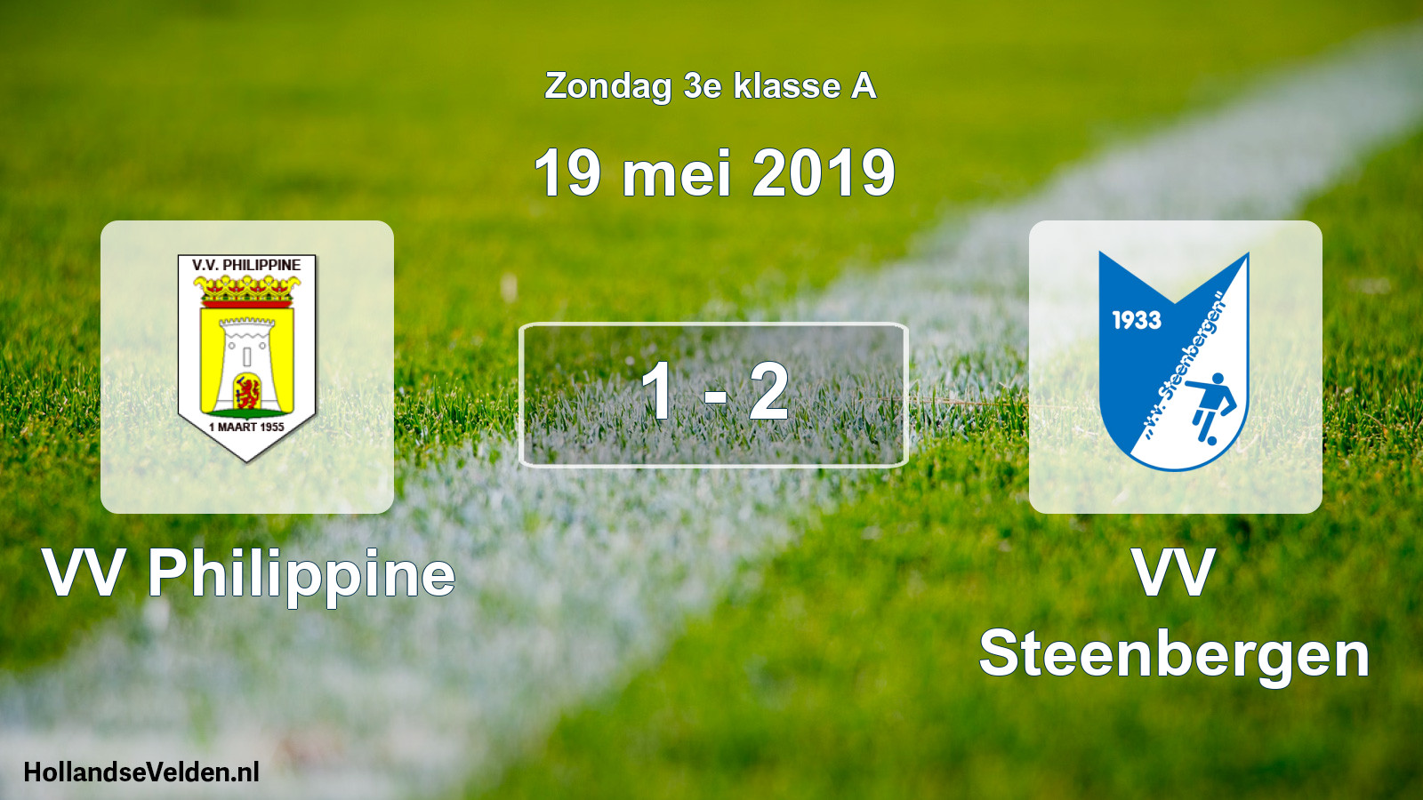 Total number of matches played: VV Philippine - VV Steenbergen 1 - 2 (19 May 2019)