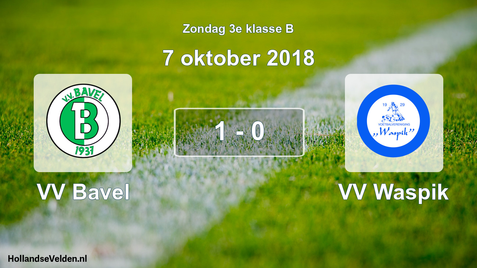 Total number of matches played: VV Bavel - VV Waspik 1 - 0 (7 October 2018)