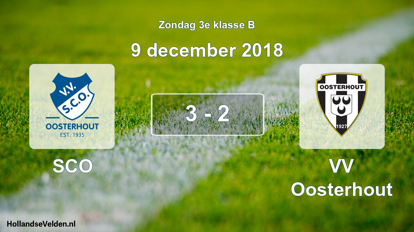Total number of matches played: SCO - VV Oosterhout 3 - 2 (9 December 2018)