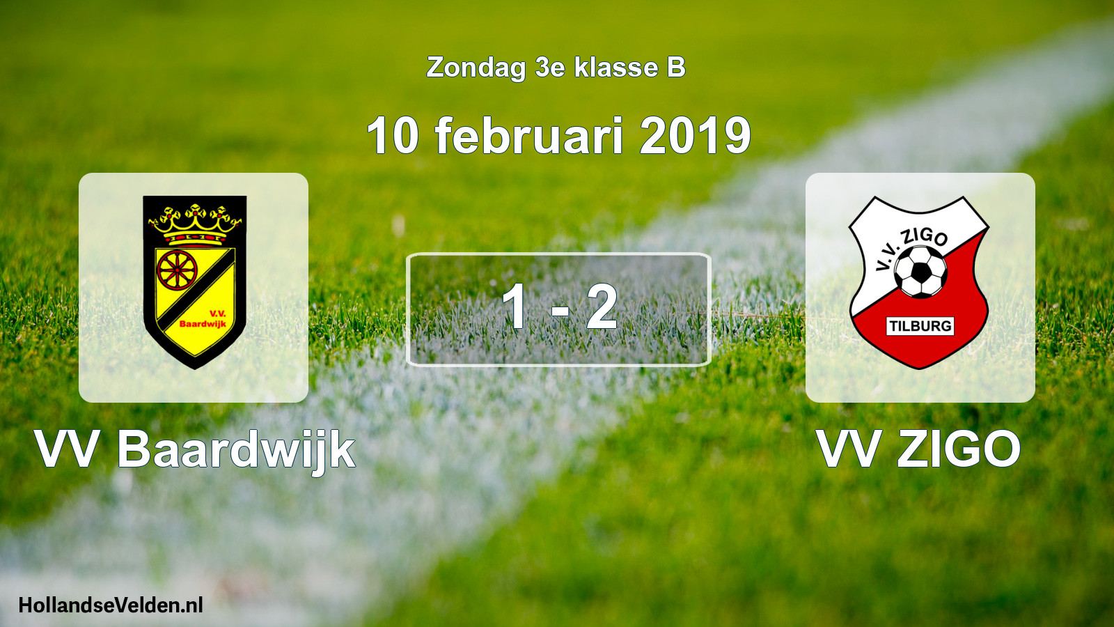 Total number of matches played: VV Baardwijk - VV ZIGO 1 - 2 (10 February 2019)