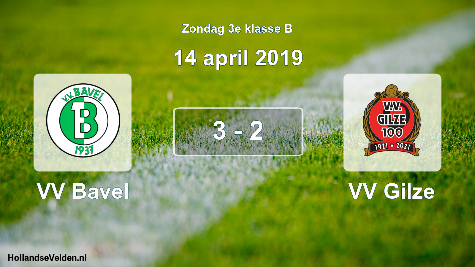 Total number of matches played: VV Bavel - VV Gilze 3 - 2 (14 April 2019)