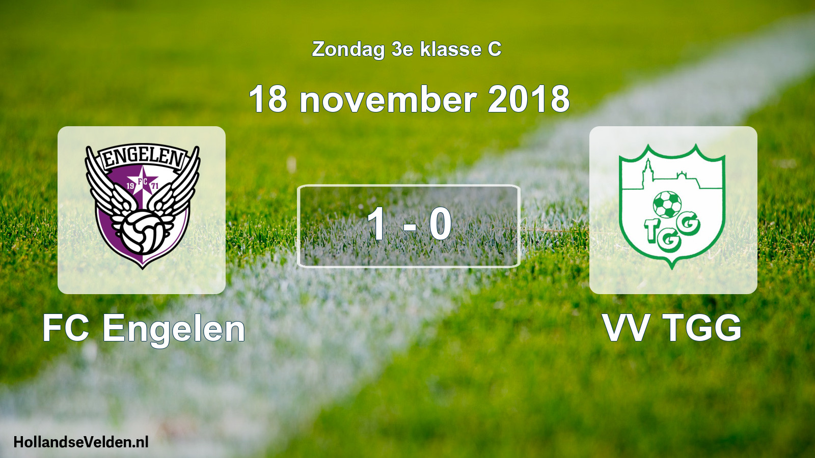 Total number of matches played: FC Engelen - VV TGG 1 - 0 (18 November 2018)