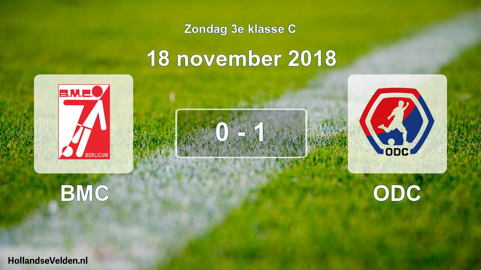 Total number of matches played: BMC - ODC 0 - 1 (18 November 2018)