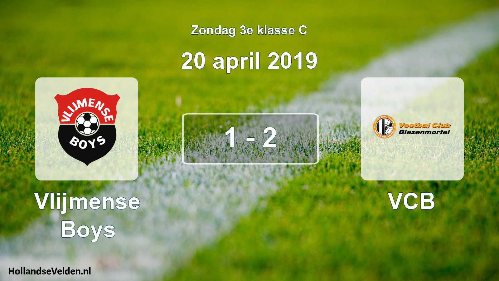 Total number of matches played: Vlijmense Boys - VCB 1 - 2 (20 April 2019)