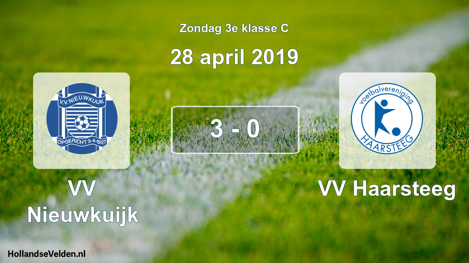 Total number of matches played: VV Nieuwkuijk - VV Haarsteeg 3 - 0 (28 April 2019)