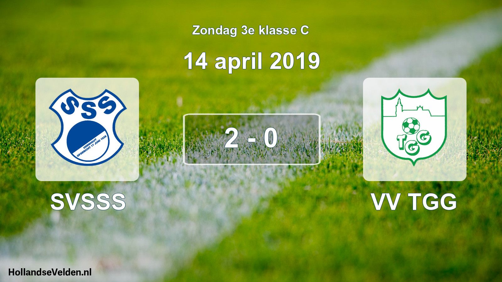 Total number of matches played: SVSSS - VV TGG 2 - 0 (14 April 2019)