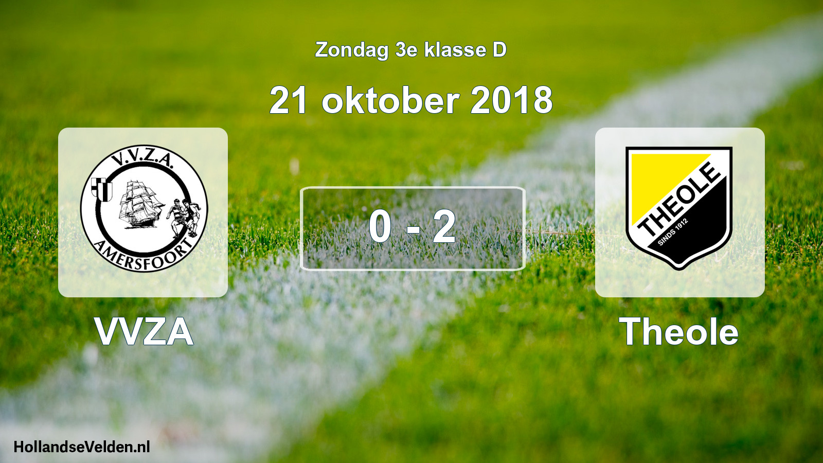 Total number of matches played: VVZA - Theole 0 - 2 (21 October 2018)