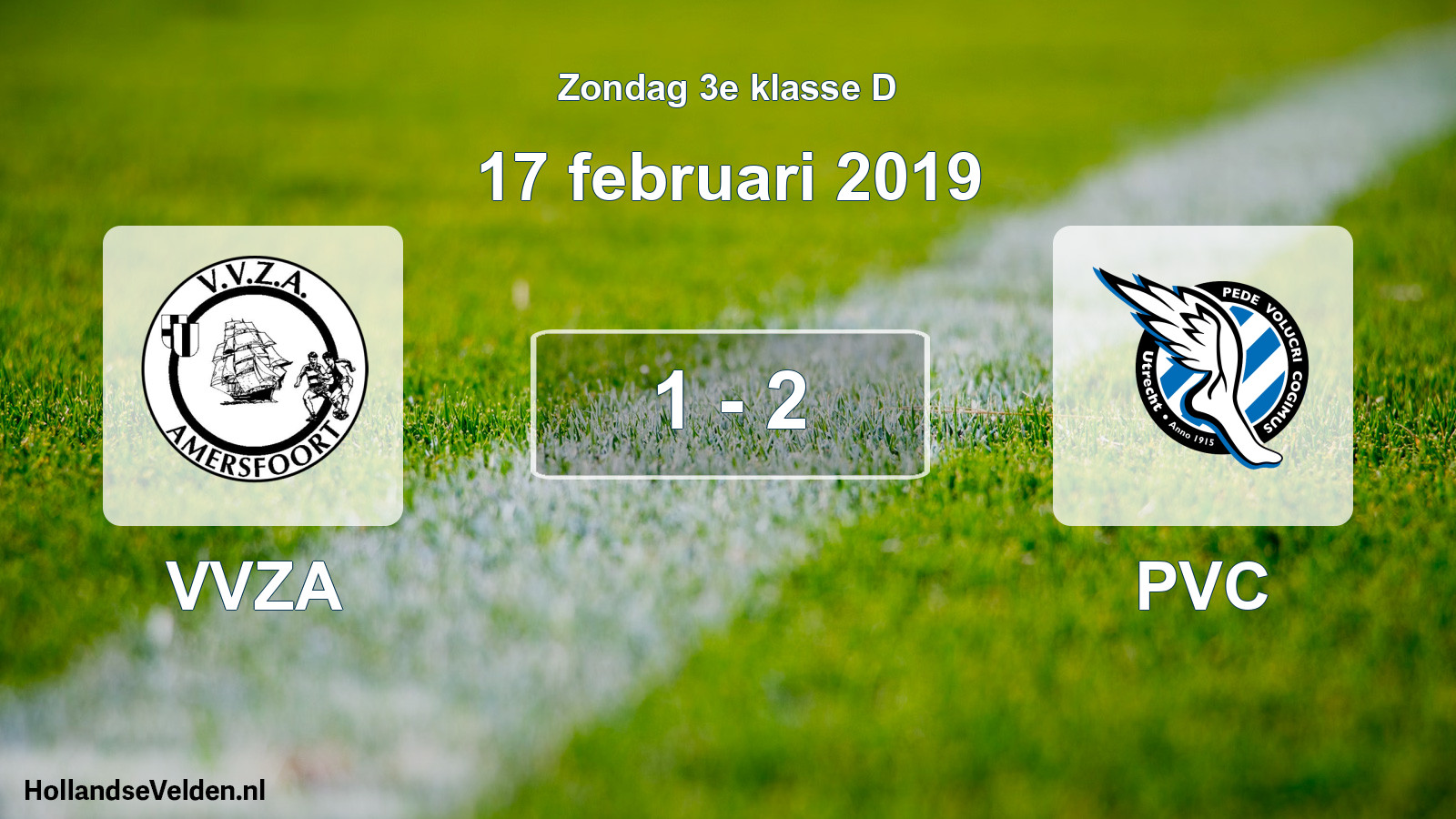 Total number of matches played: VVZA - PVC 1 - 2 (17 February 2019)