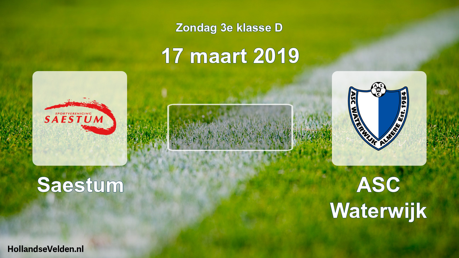 Scheduled Match: Saestum - ASC Waterwijk (17 March 2019)