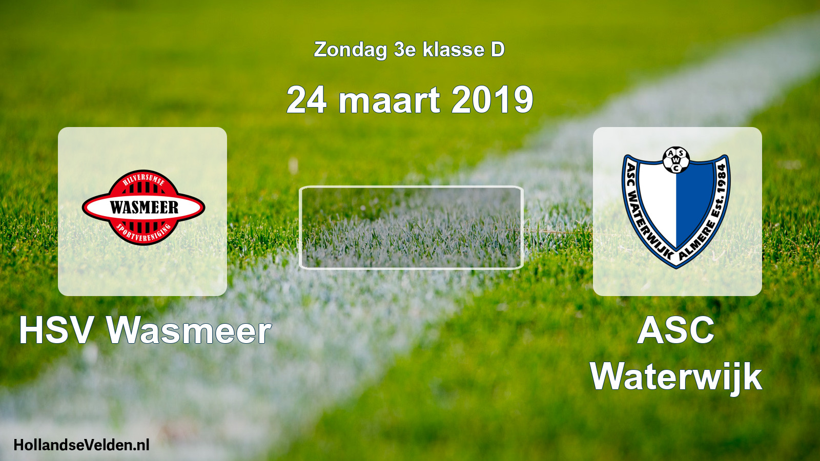 Scheduled Match: HSV Wasmeer - ASC Waterwijk (24 March 2019)