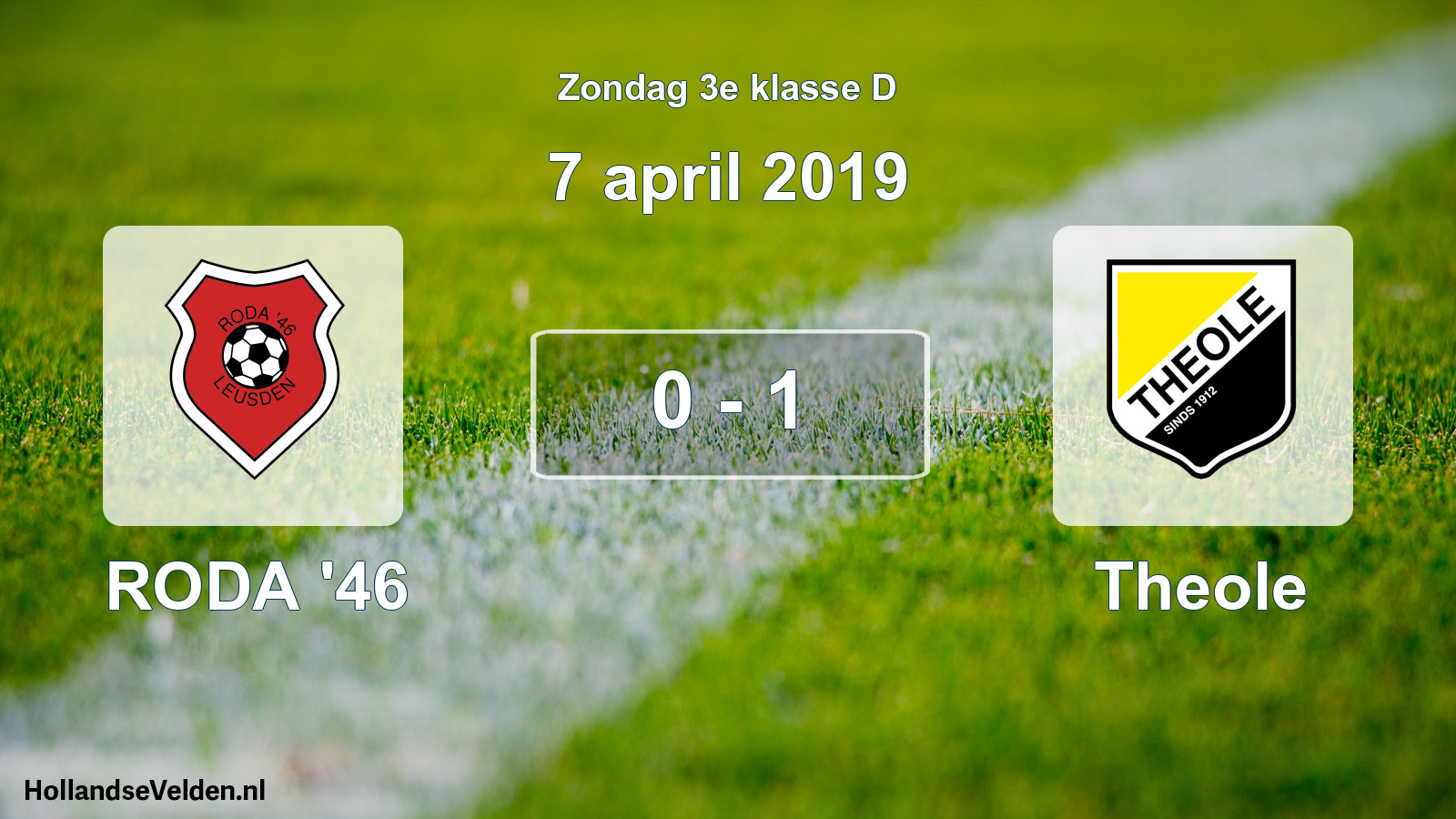 Total number of matches played: RODA '46 - Theole 0 - 1 (7 April 2019)