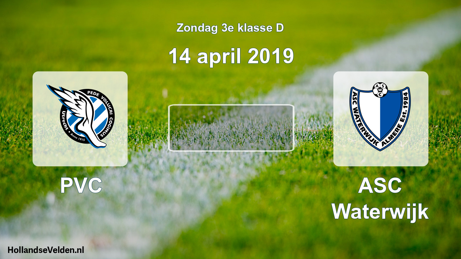 Scheduled Match: PVC - ASC Waterwijk (14 April 2019)