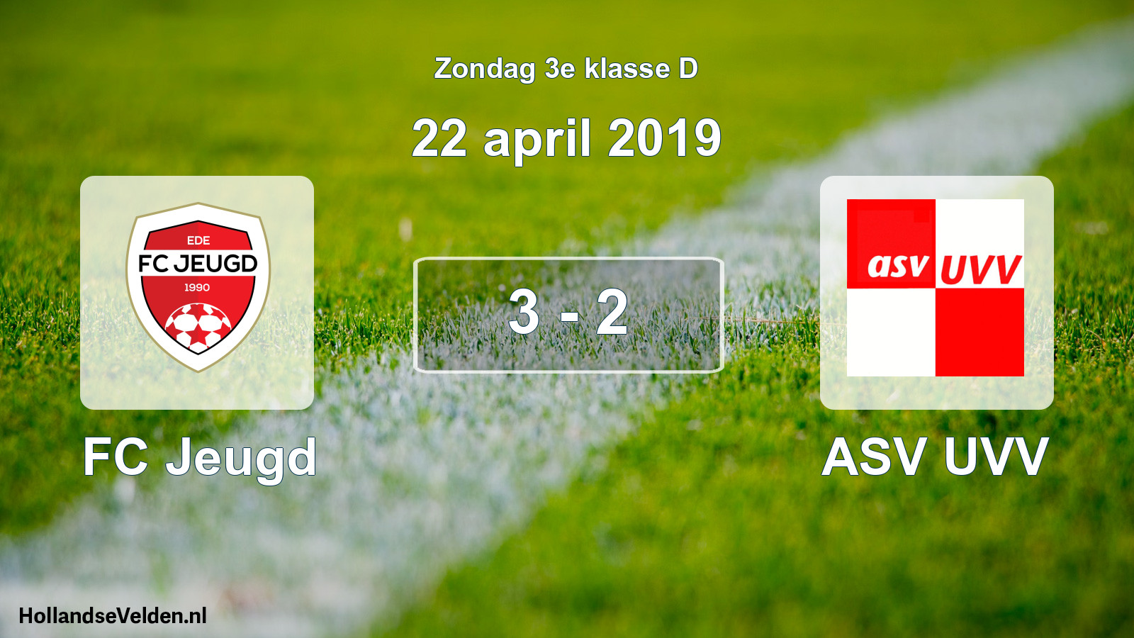 Total number of matches played: FC Jeugd - ASV UVV 3 - 2 (22 April 2019)