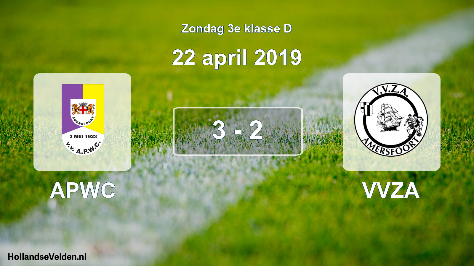 Total number of matches played: APWC - VVZA 3 - 2 (22 April 2019)