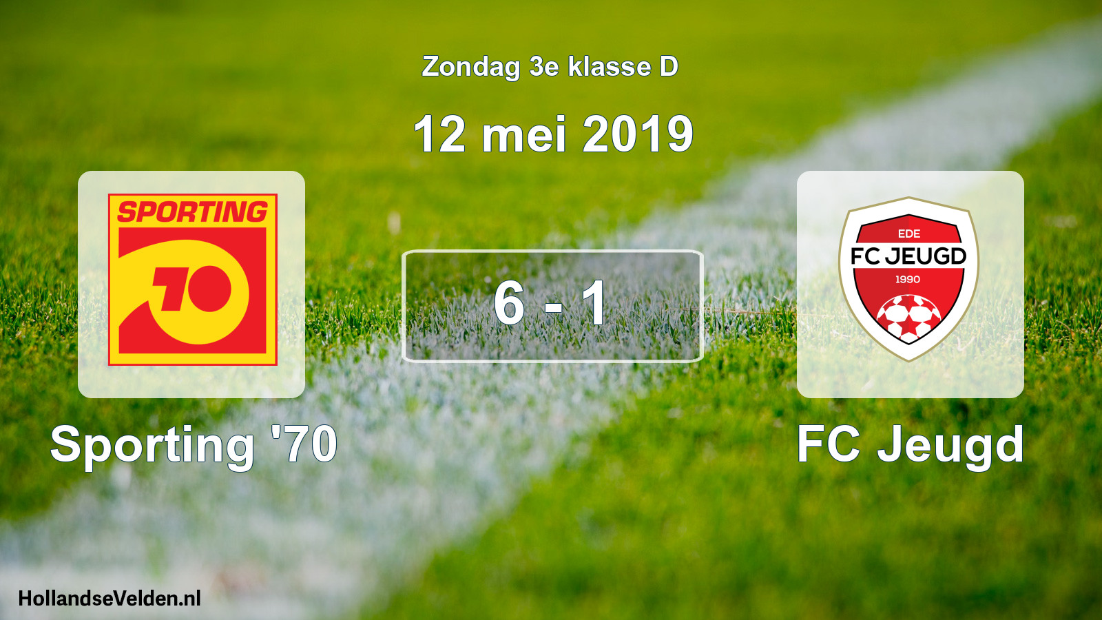 Total number of matches played: Sporting '70 - FC Jeugd 6 - 1 (12 May 2019)