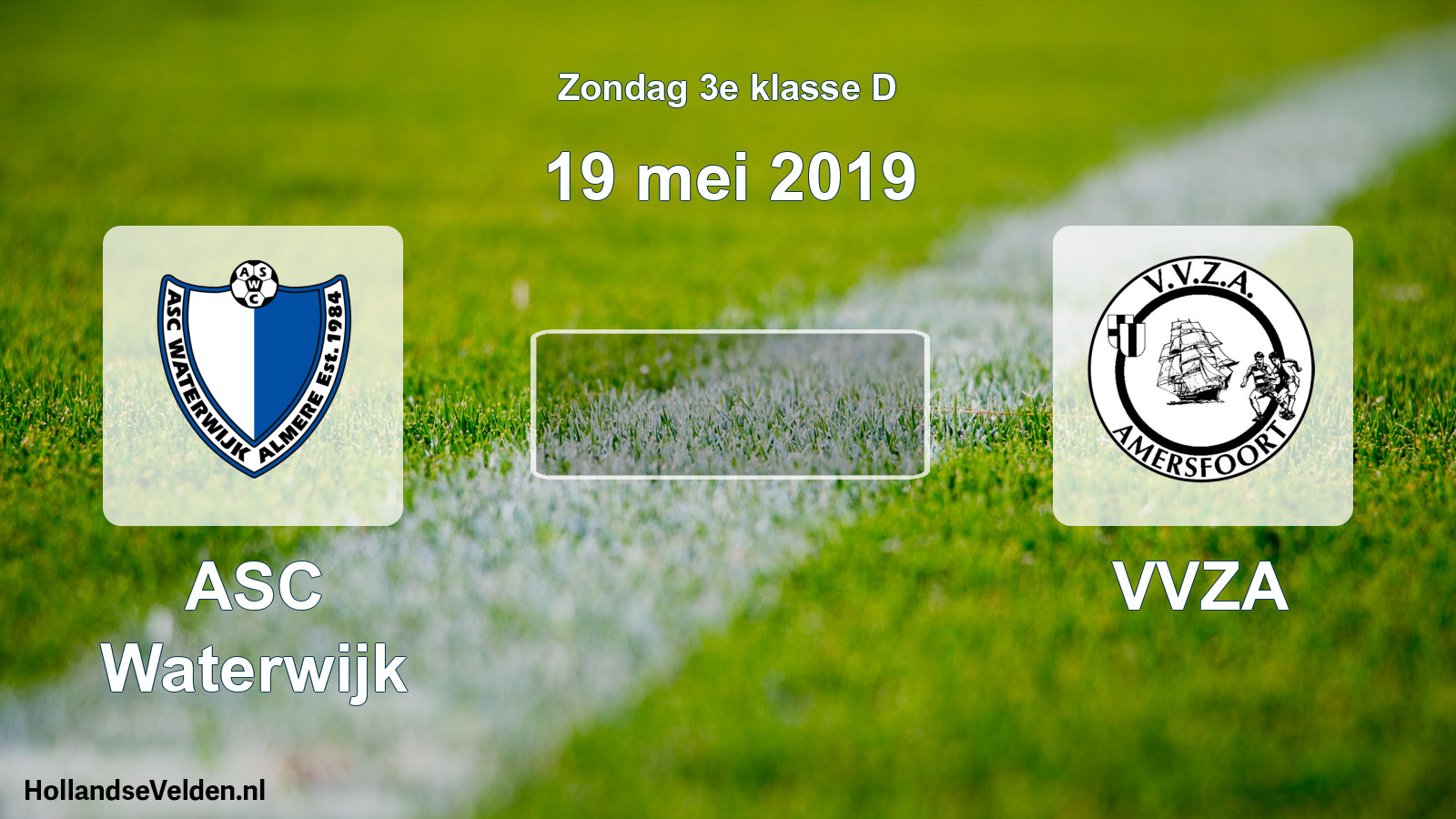 Scheduled Match: ASC Waterwijk - VVZA (19 May 2019)