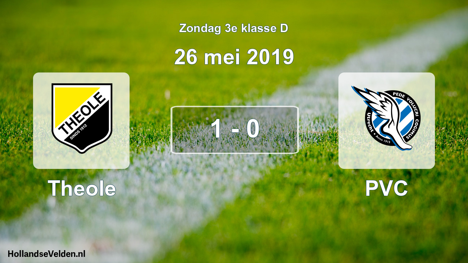 Total number of matches played: Theole - PVC 1 - 0 (26 May 2019)