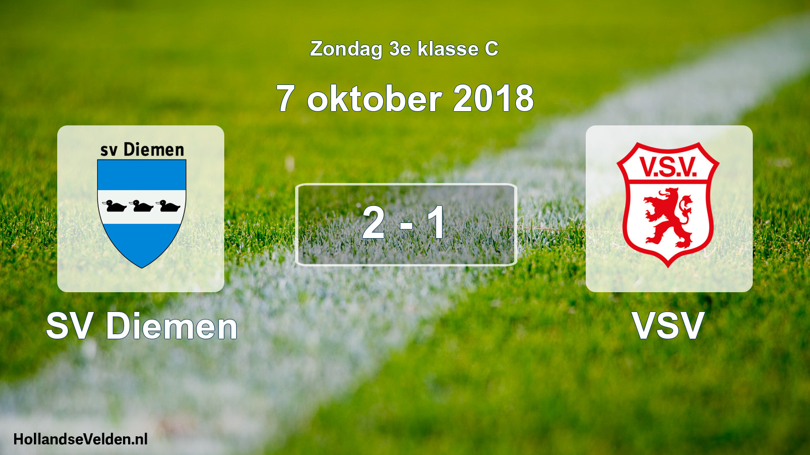 Total number of matches played: SV Diemen - VSV 2 - 1 (7 October 2018)