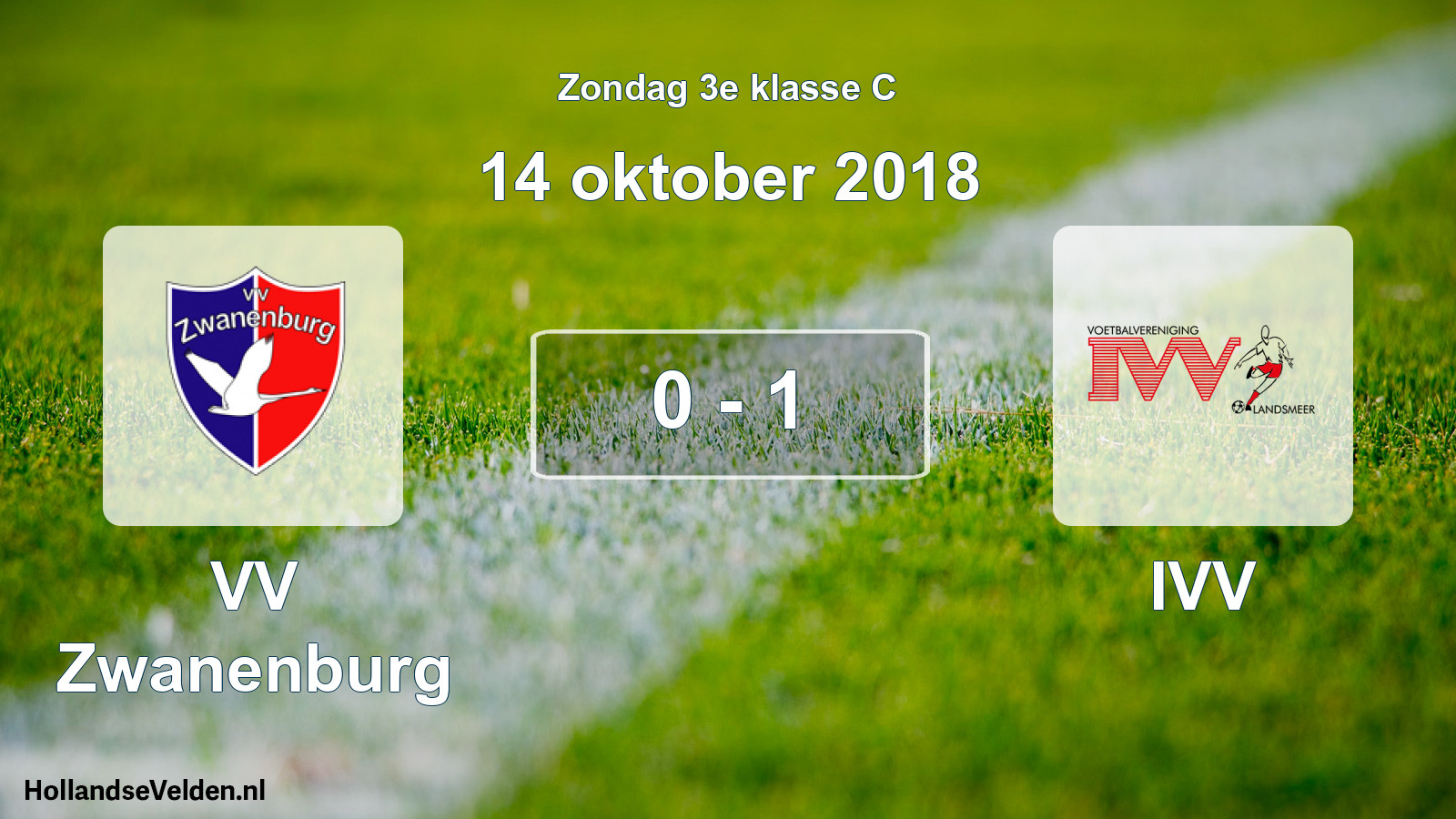 Total number of matches played: VV Zwanenburg - IVV 0 - 1 (14 October 2018)